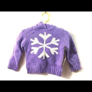Girl Hoodie Sweater Lilac 12 mo NWT